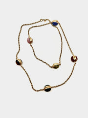 Lore Egyptian Revival 6 Stone Scarab Necklace