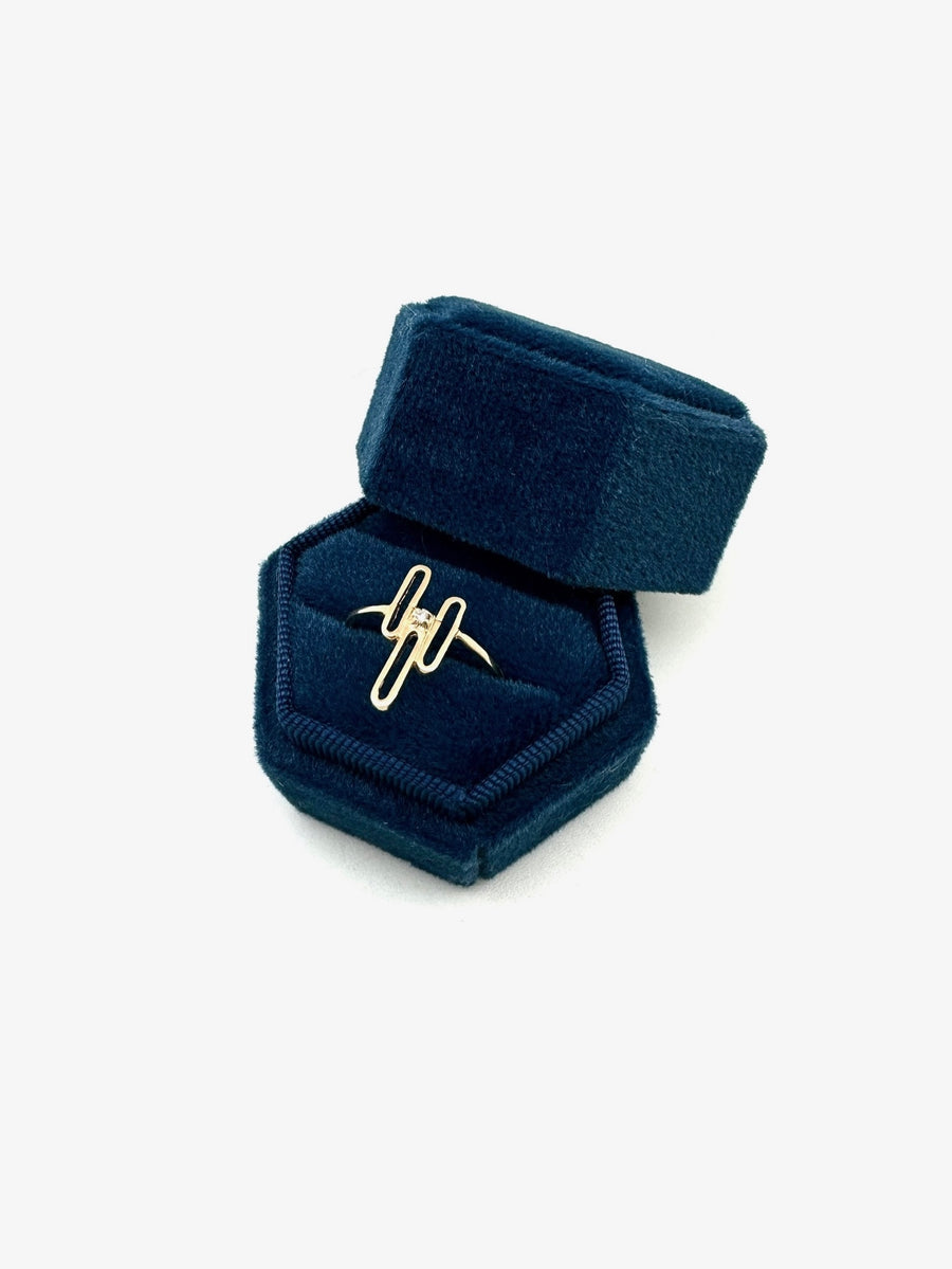 Retro Diamond Cactus 14K  Ring (7)