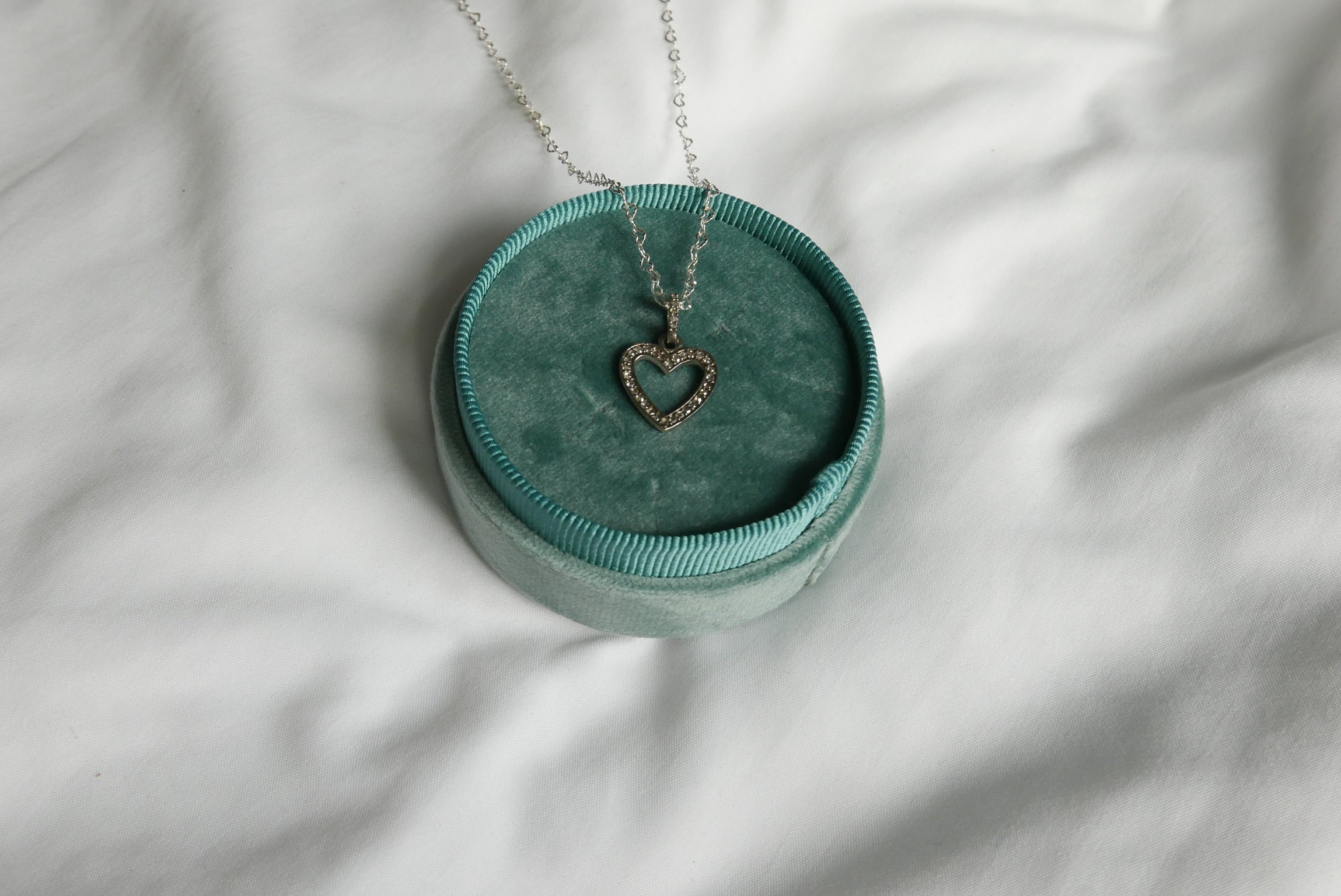 Ethel Diamond Heart Necklace