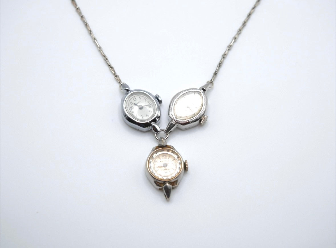 Moments in Motion - Vintage Watch Necklace - Stone Cooper