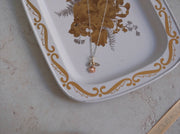 14K Vintage Mixed Tone Rose Necklace - Stone Cooper