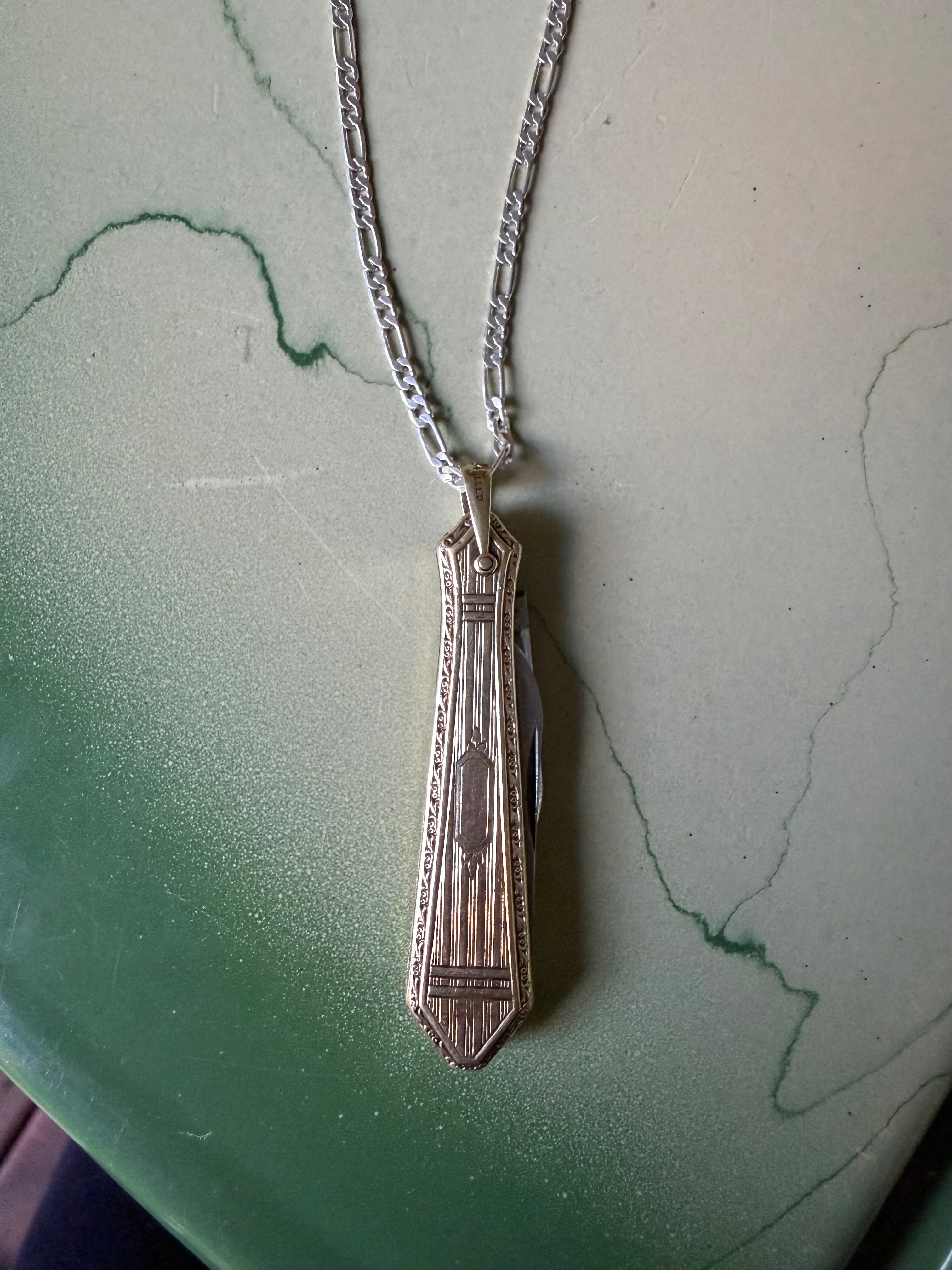 Ingrid Gold-Filled Pocket Knife Necklace