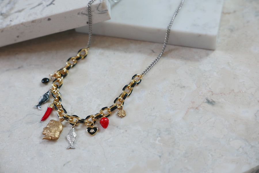 Sweet & Spicy Charm Necklace - Stone Cooper