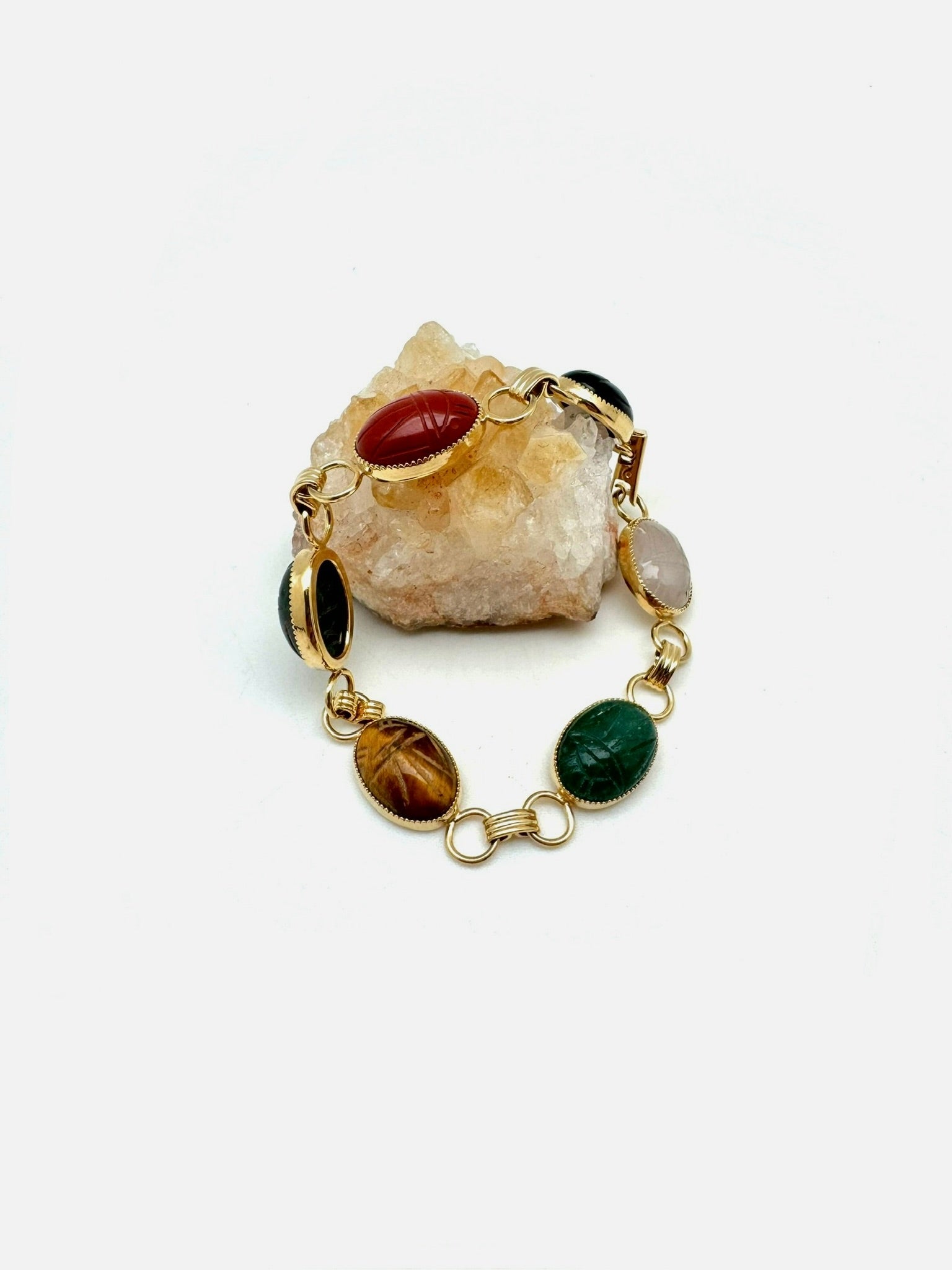 Roseanne Vintage Scarab Bracelet