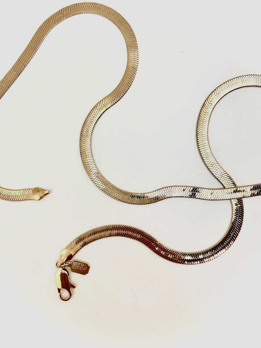 Vintage Gold Snake Chain - 24" or 30"