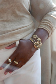 Dorris Vintage Gold-Fill Leaf Bracelet