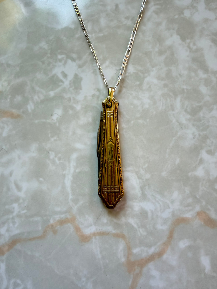Ingrid Gold-Filled Pocket Knife Necklace