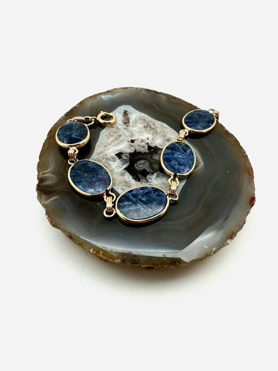 Jean Vintage Sodalite Gold Fill Bracelet