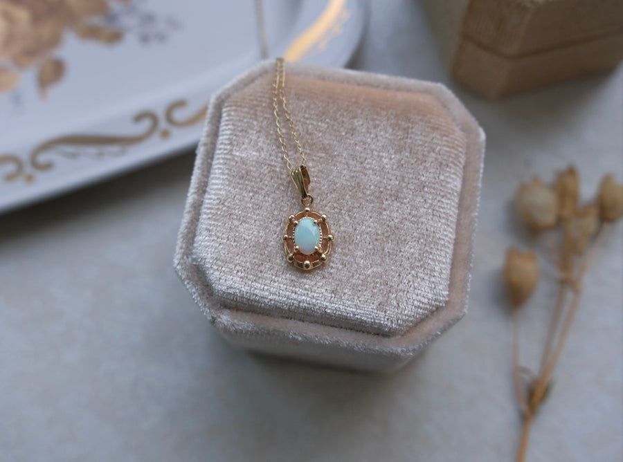 10K Vintage Opal Necklace - Stone Cooper