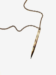 Dolores Antique Pencil Necklace