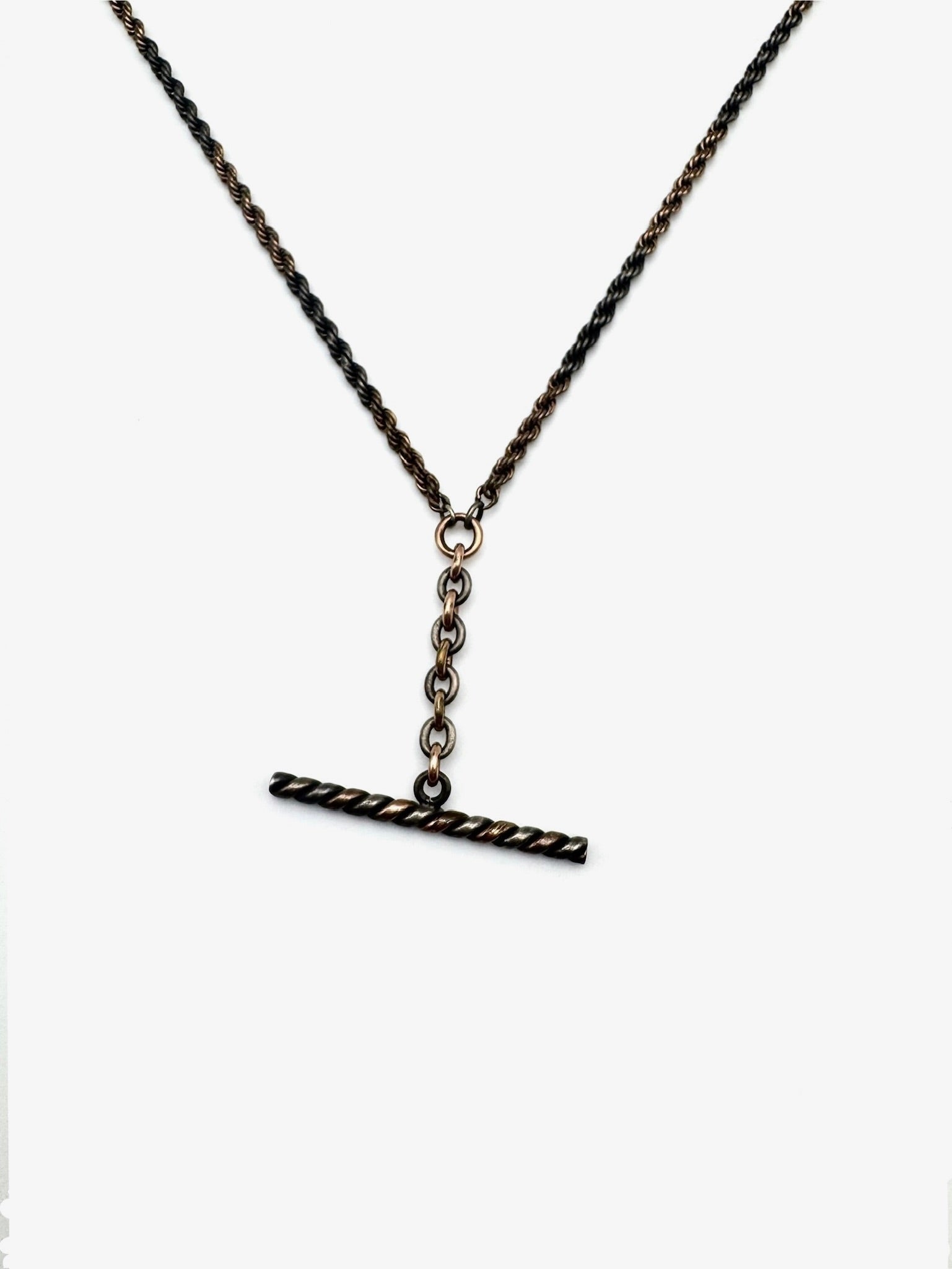 Francisco Two-Toned T-Bar Necklace