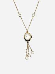 Crystal Chandelier Watch Necklace