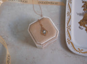 10K Antique Lavaliere Pearl Flower Necklace - Stone Cooper