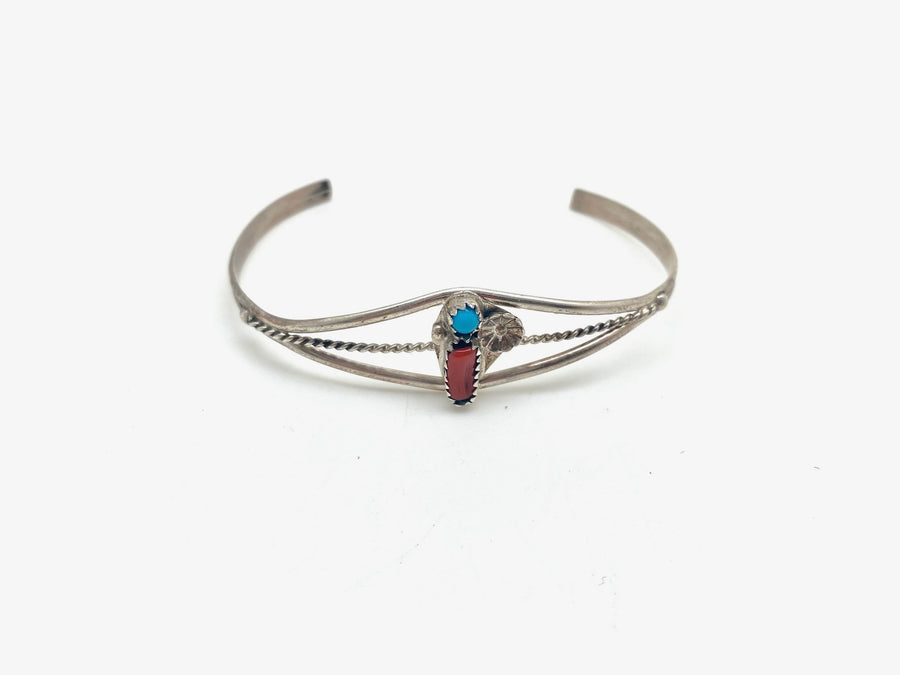 Keren Turquoise & Coral Cuff