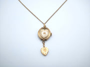 Memory in Motion- Antique Watch Locket Necklace - Stone Cooper