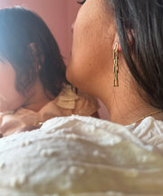 Chain-Link Gold Fill Earrings