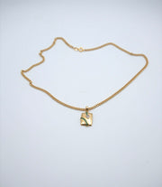 Retro Emerald, Diamond Necklace (14K) - Stone Cooper