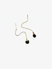 Rough Garnet Ear Threader