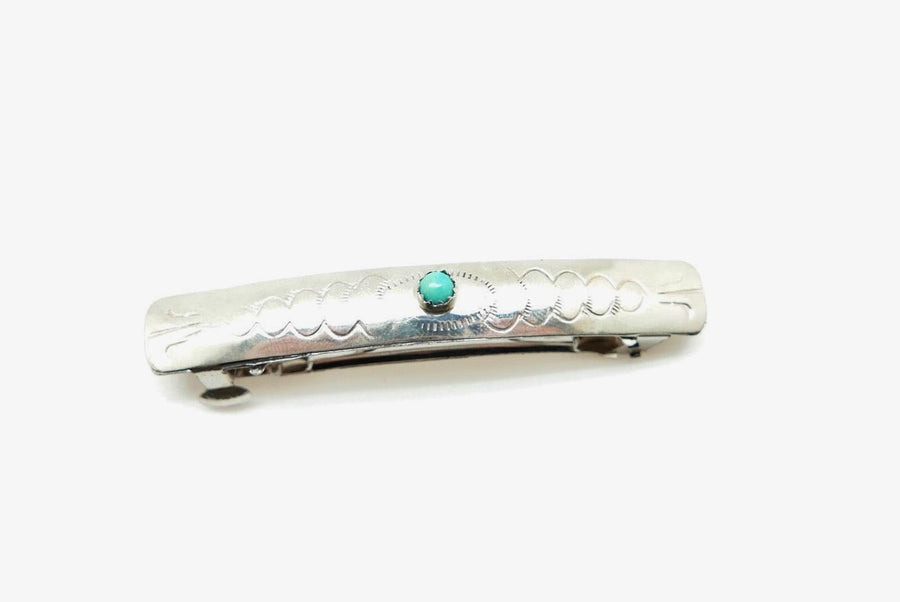 Sterling Turquoise Hair-clip