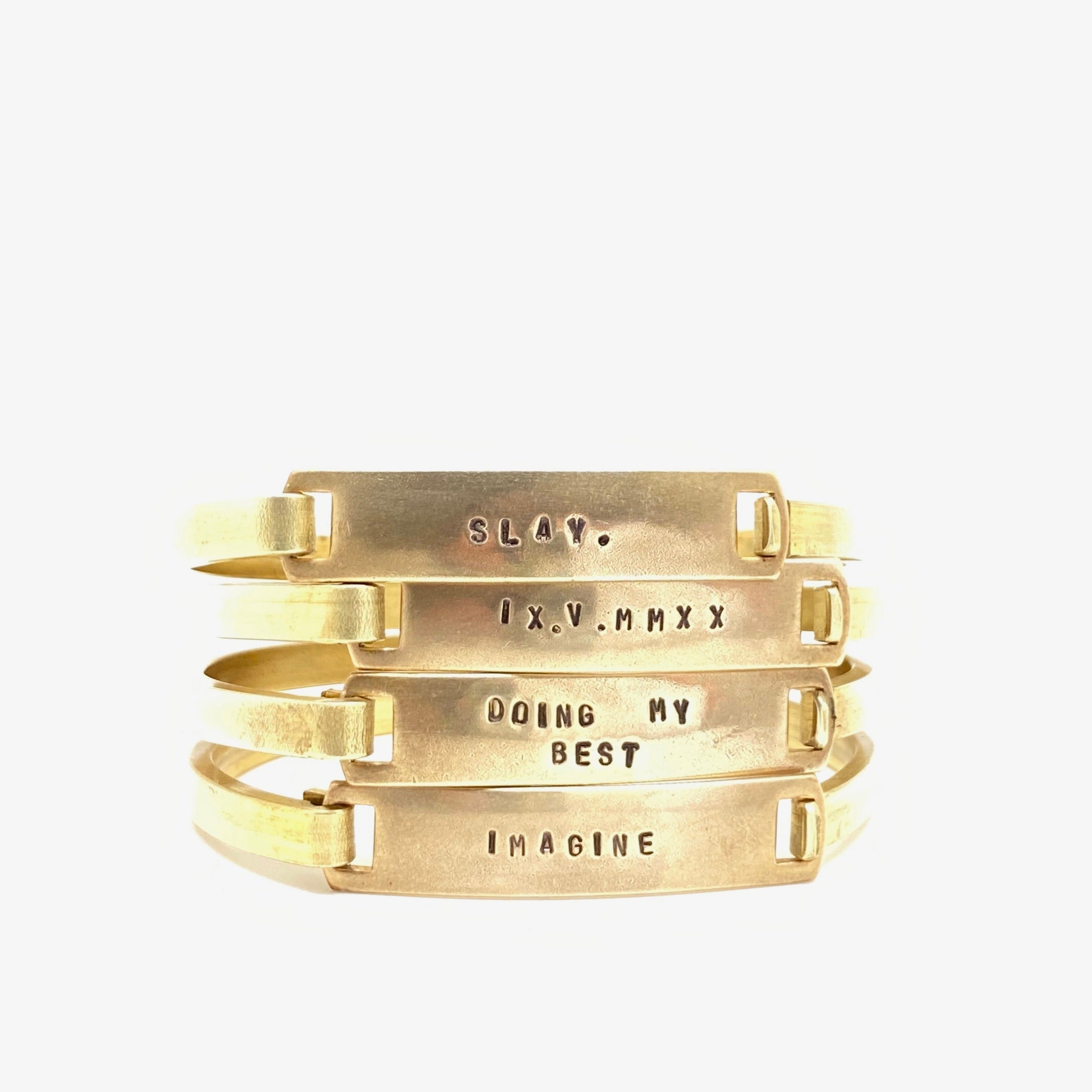 Custom Brass Clip-Cuff | Stone Cooper - Handmade Vintage & Antique