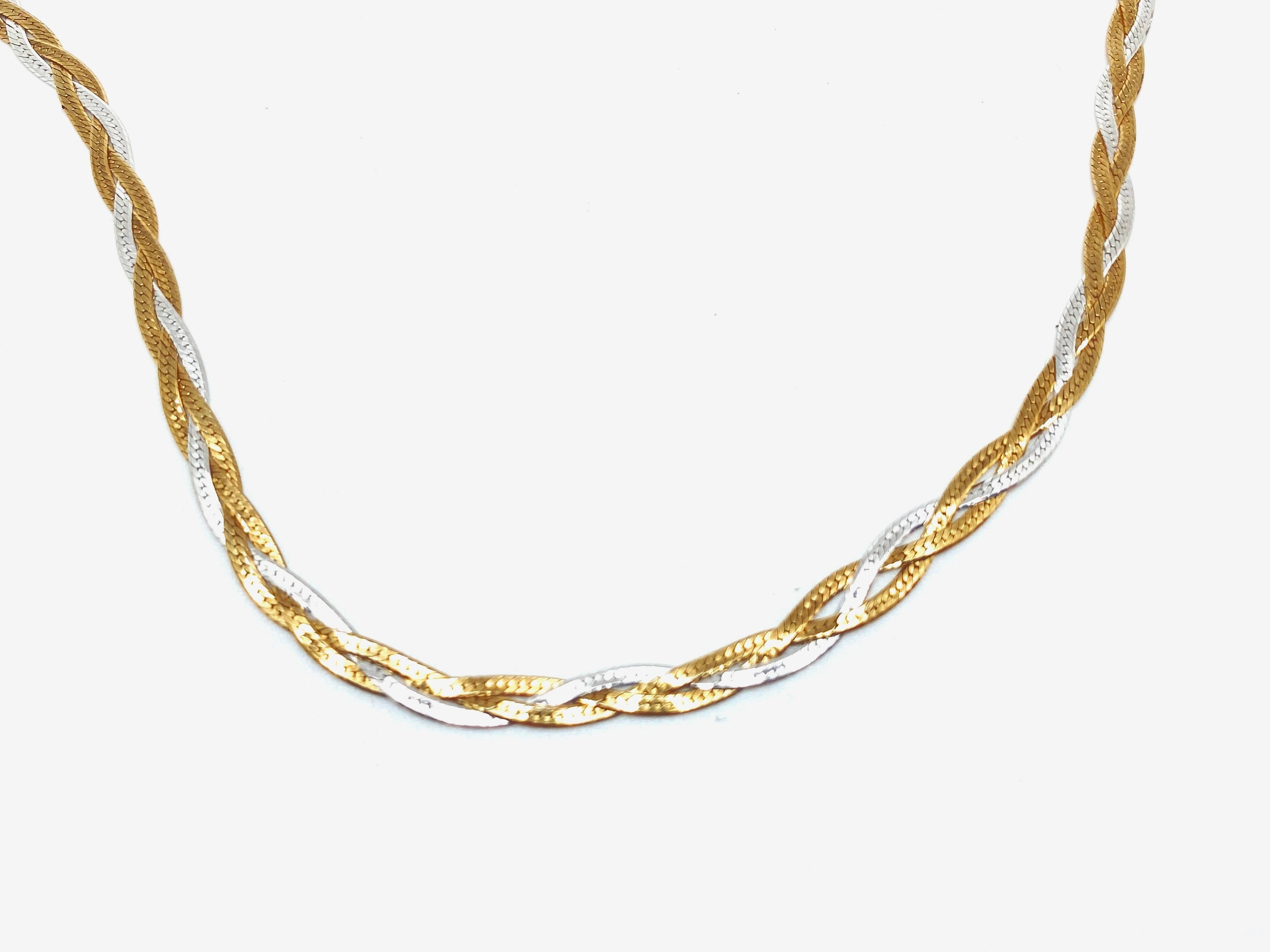 Buy Mixed Metal Necklace for Women, Interlocking Circle Infinity Necklace  Gold and Silver, Circle Pendant Eternity Jewelry Gift Online in India - Etsy