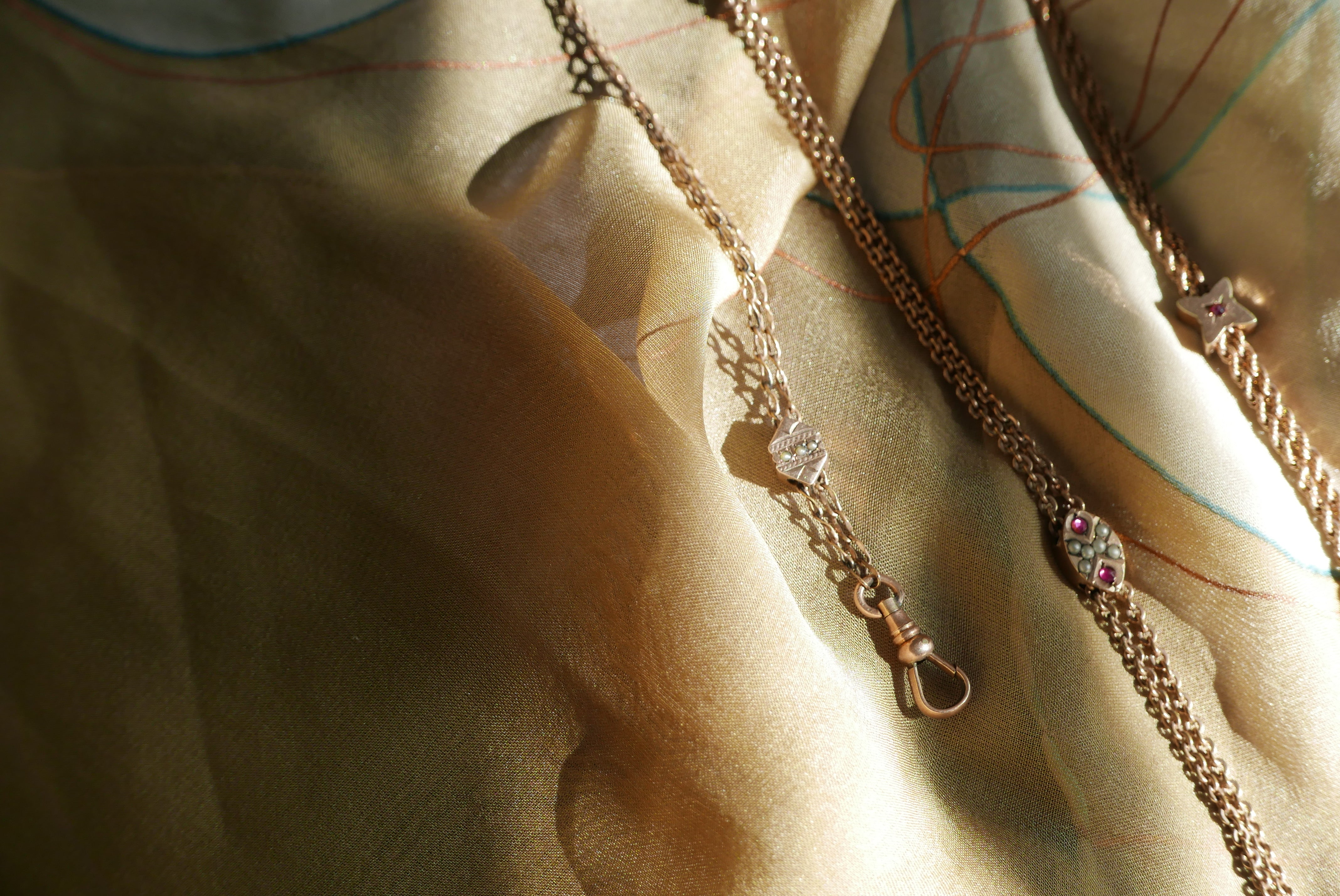 Josephine Ruby Slide Necklace