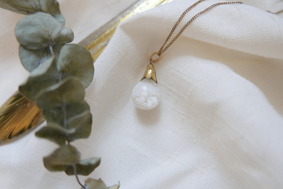 Joy Floating Opal Orb Necklace