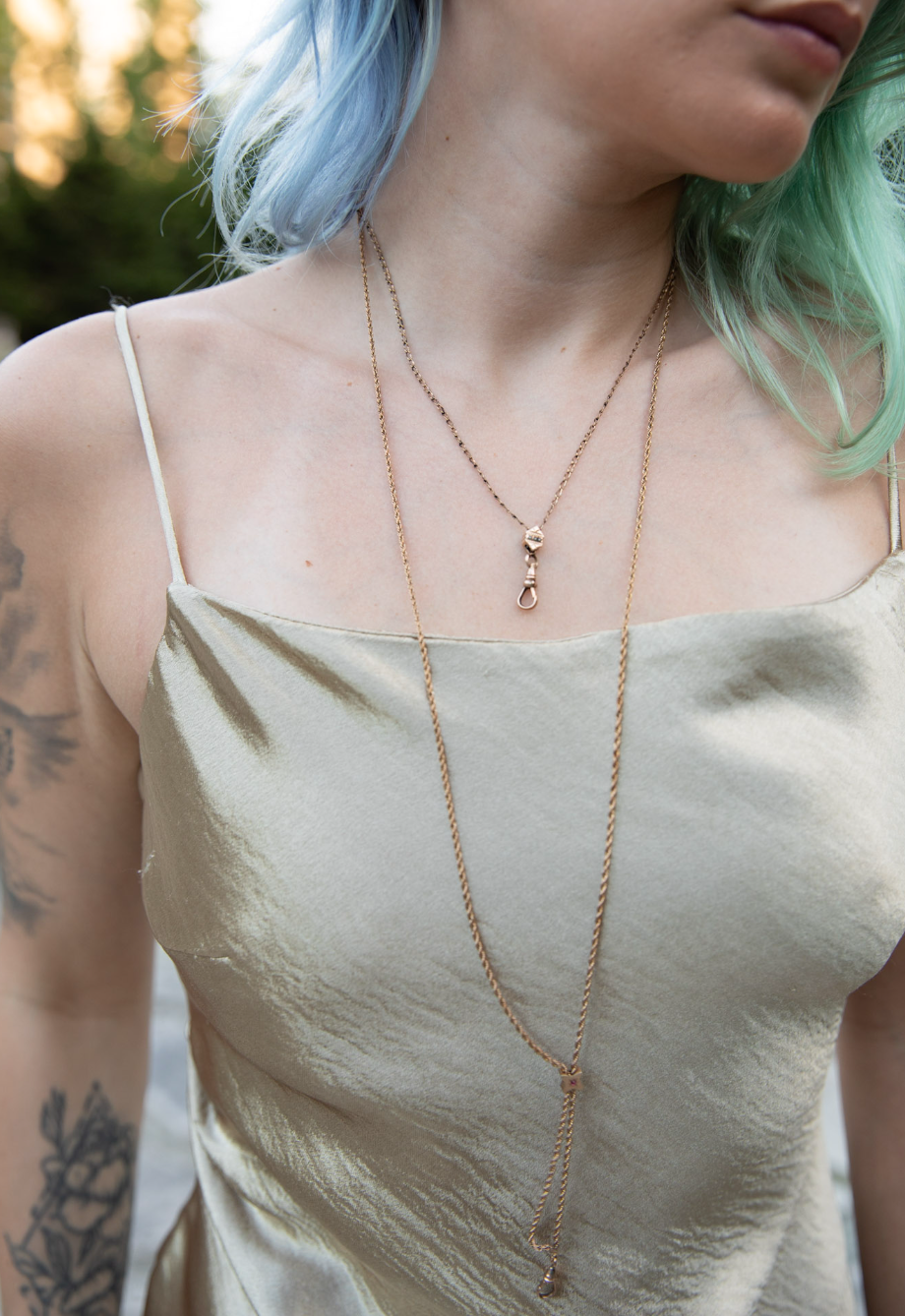 Julia Opal Slide Lorgnette Chain - Stone Cooper