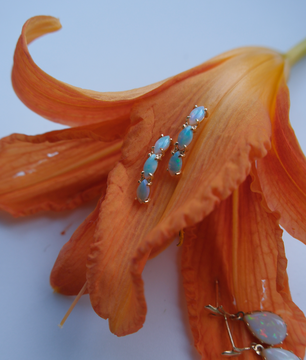 Opal Selah Stud-Hoop Earrings (14K)