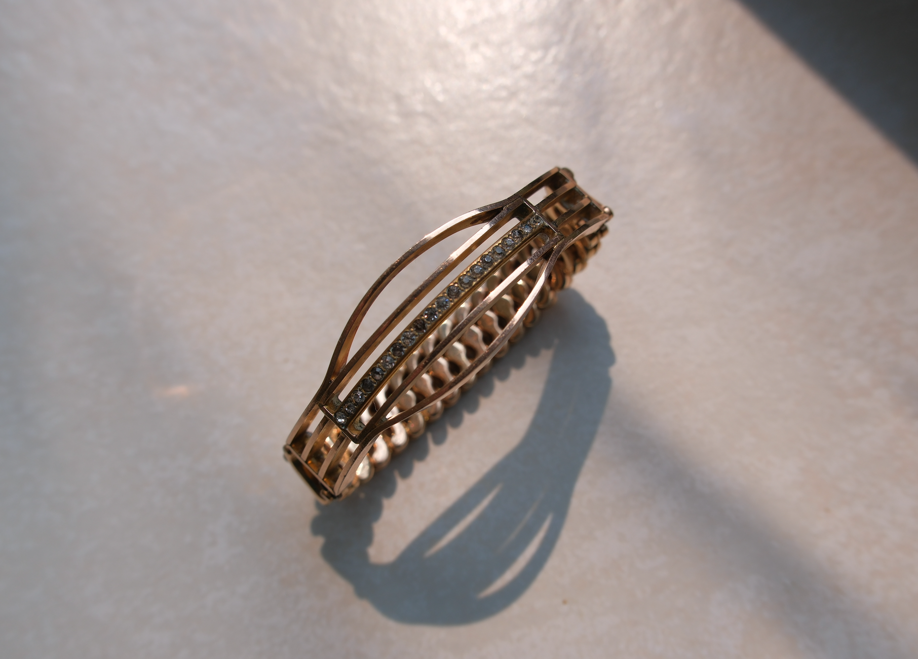 Antique Expansion Bracelet with Gemstones