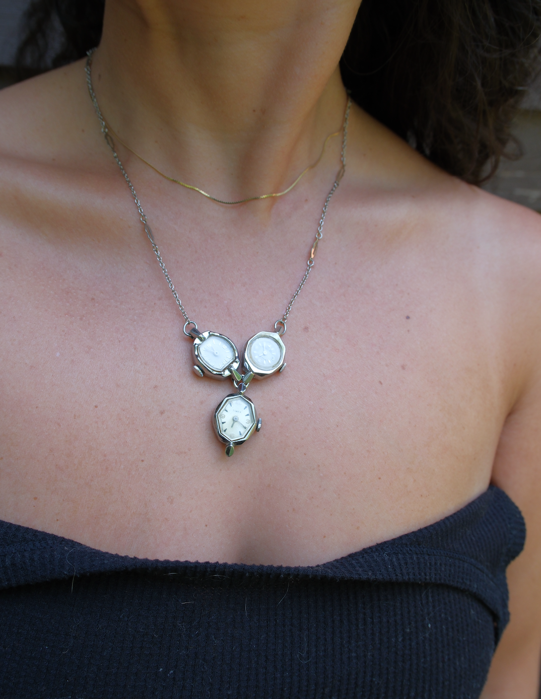Echo of Time - Vintage Watch Necklace - Stone Cooper