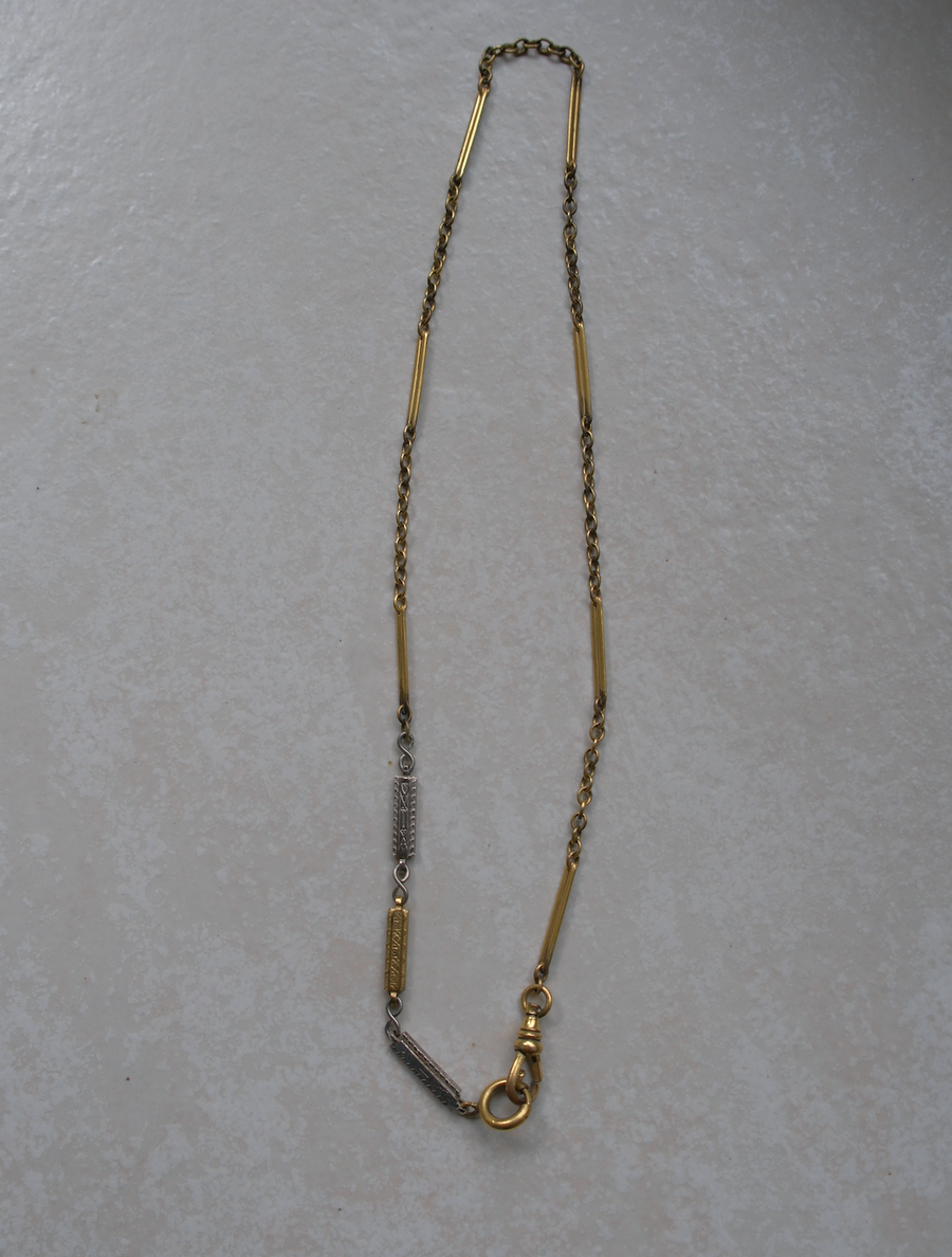 Patricia Two-Toned Watch Chain Necklace