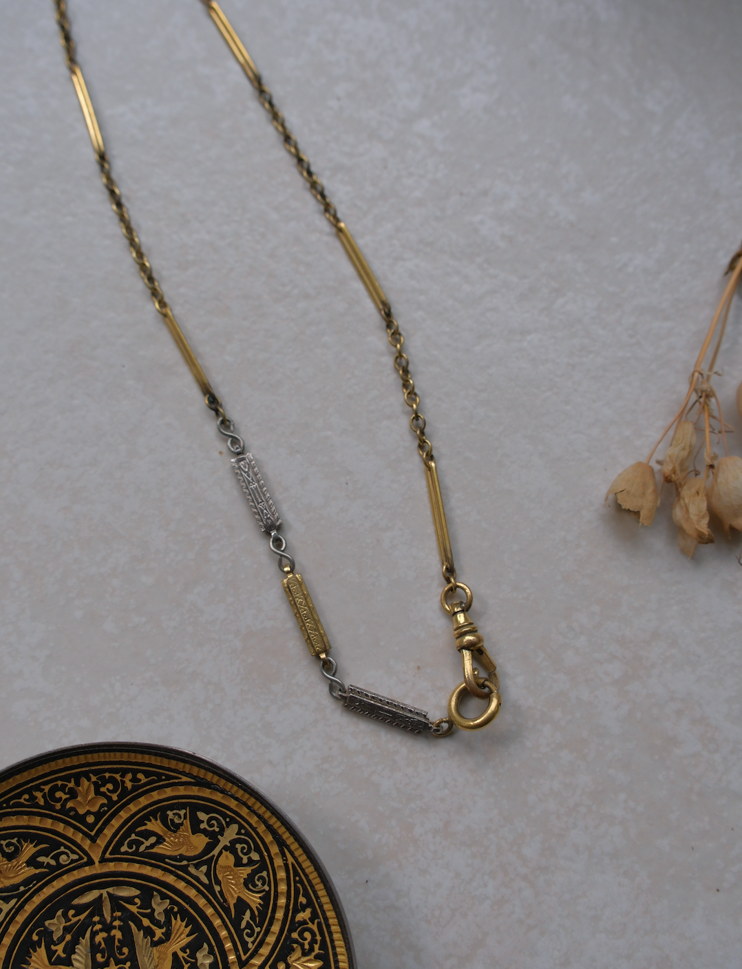 Patricia Two-Toned Watch Chain Necklace