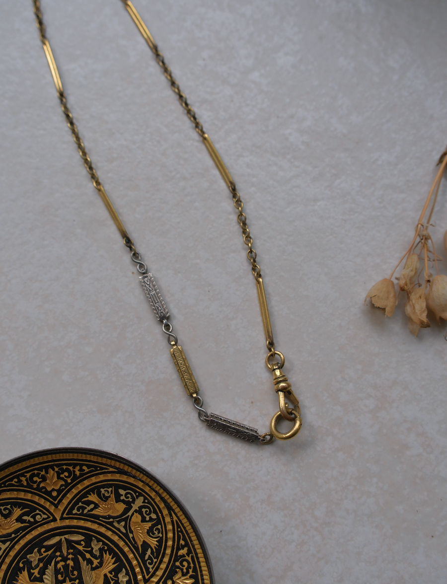 Patricia Two-Toned Watch Chain Necklace