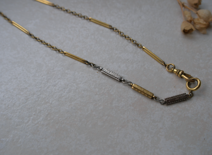 Patricia Two-Toned Watch Chain Necklace