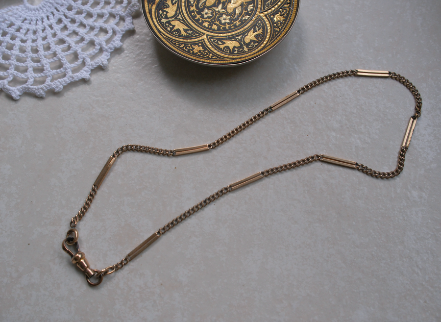 Nancy Gold-filled Watch Chain Necklace