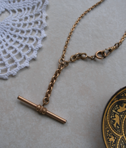 Elizabeth Gold-Filled T-Bar, Watch Chain