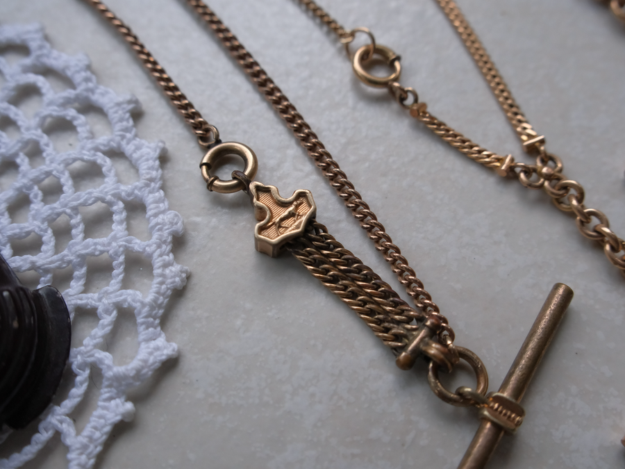 Jack Gold-Filled Watch Chain, T-Bar Necklace