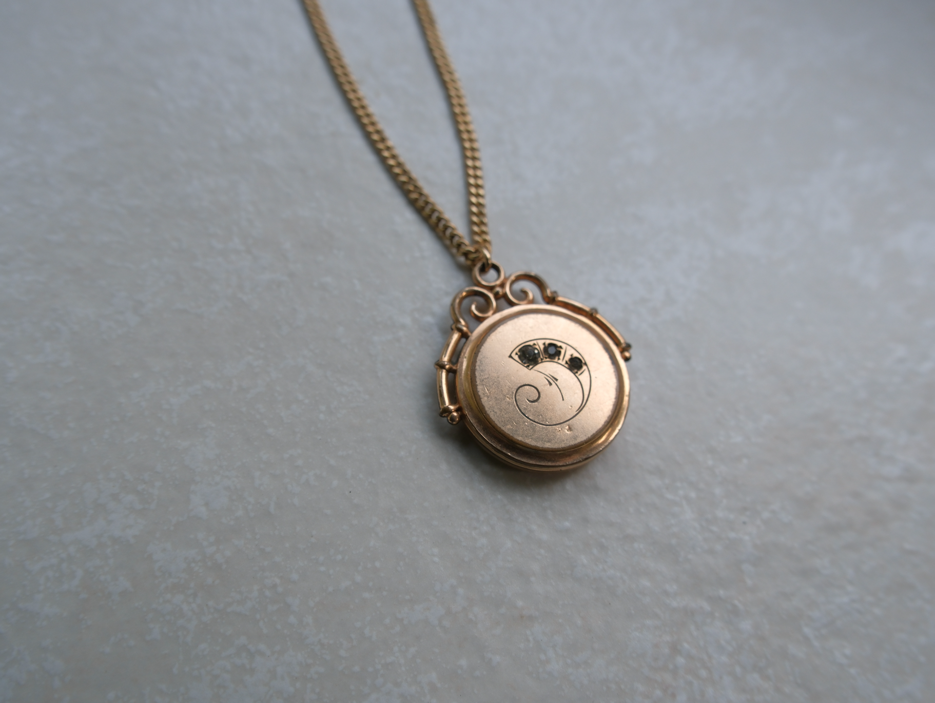Dorothy Gold-Filled Crystal Fob Necklace