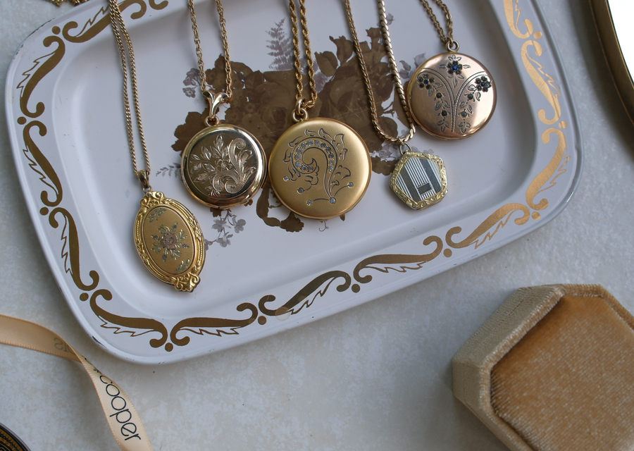 Elka Two-Toned Pentagon Locket