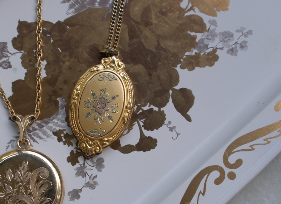 Rosemary Gold-Filled Engraved Locket