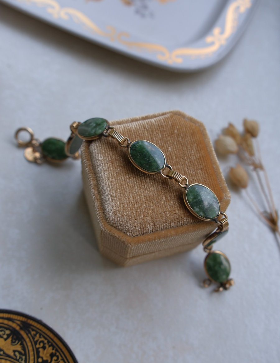 Irene Jade Gold Filled Bracelet