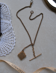 Etta Gold-Filled T-Bar, Locket Necklace