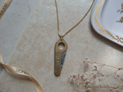 Gold-Filled 'E.D.S' Cigar-Cutter Necklace
