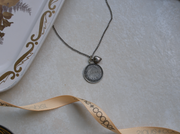 1898 Sterling Love Token Fish Necklace