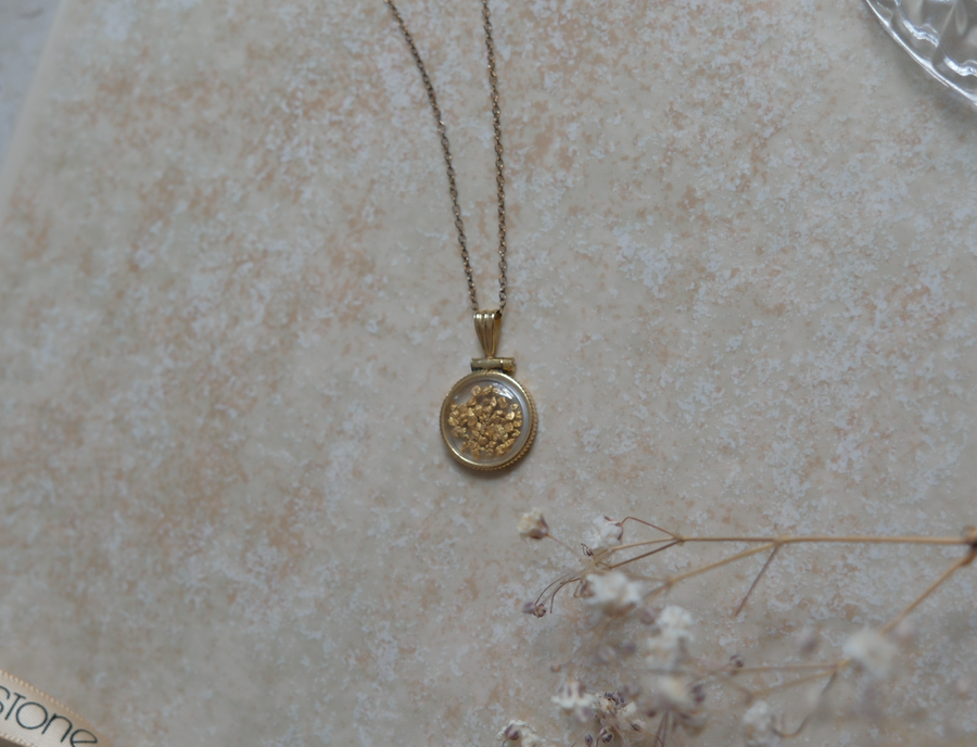 Gold-Filled 24K Gold Nugget Necklace