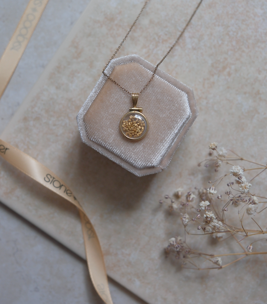 Gold-Filled 24K Gold Nugget Necklace