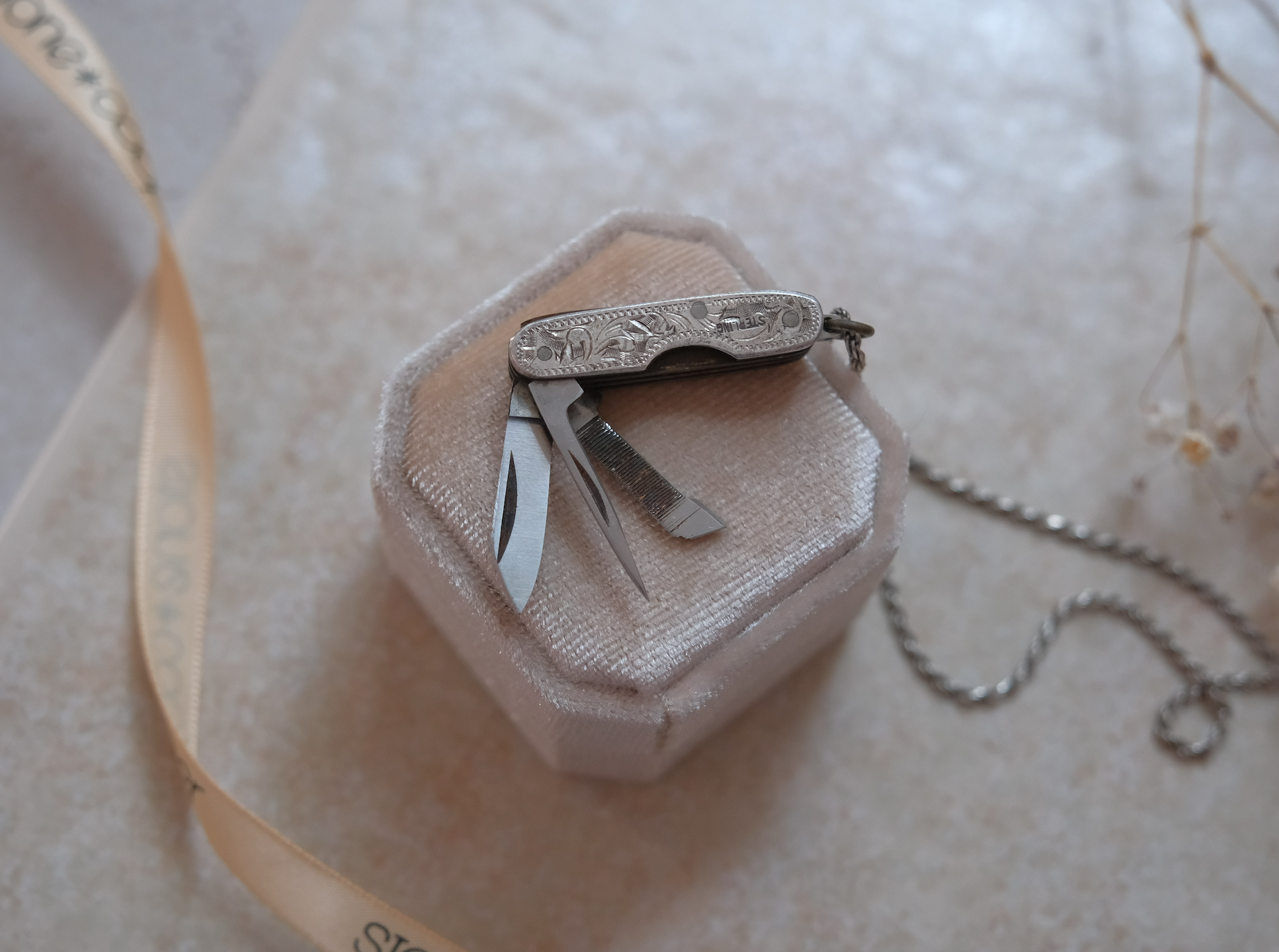 Domenico Sterling Silver Knife Necklace