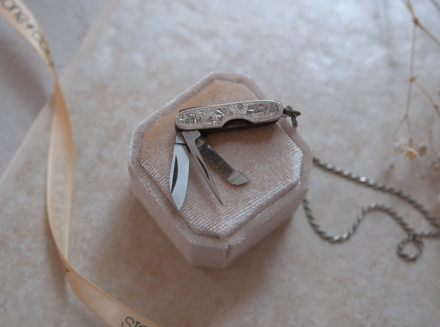 Domenico Sterling Silver Knife Necklace