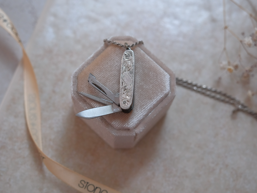 Domenico Sterling Silver Knife Necklace